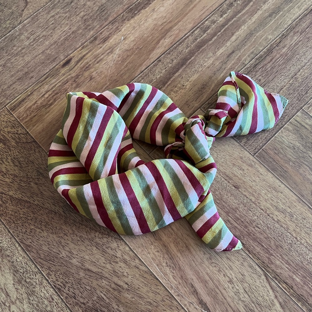 Madewell Silk Bandana in Stripes